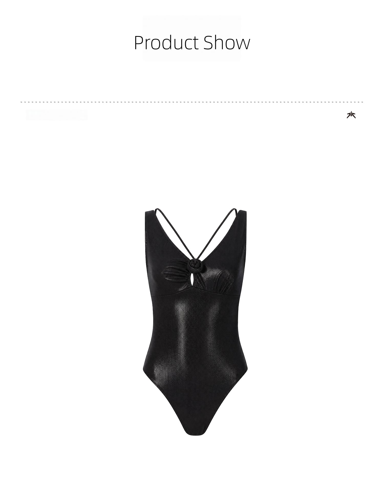 KIMUSSO “Scale Rose” Glossy Mermaid Swim Skirt