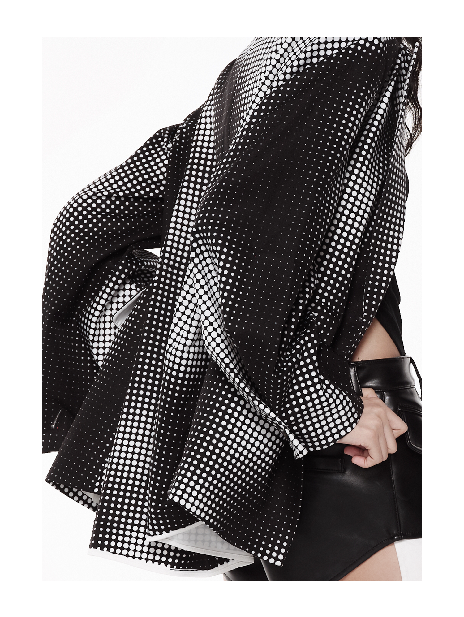 KIMUSSO “Polka Dot Waltz” Signature Fitted Polka Dot Blazer