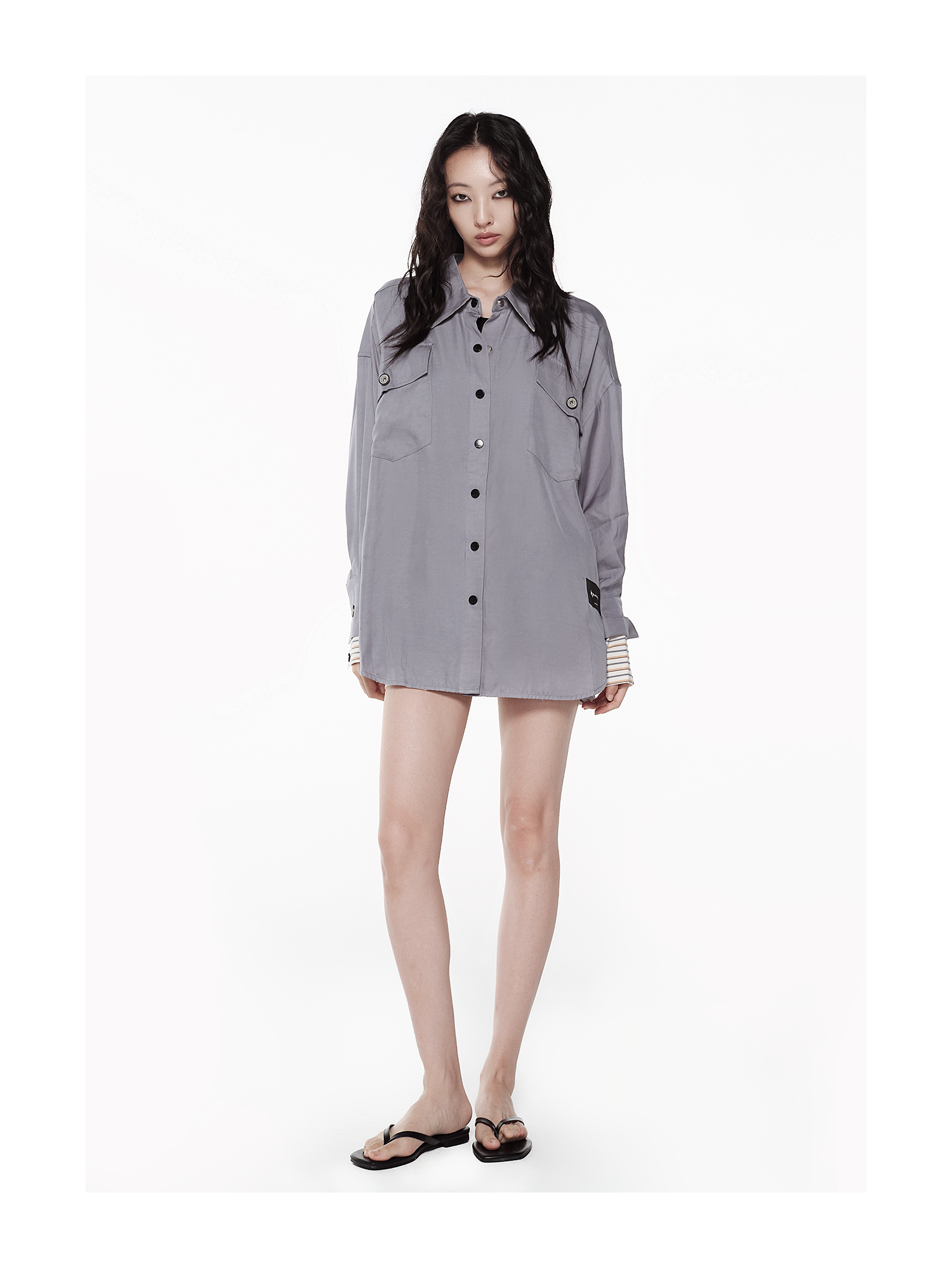 KIMUSSO Signature Multi-Pocket Short-Sleeve Shirt
