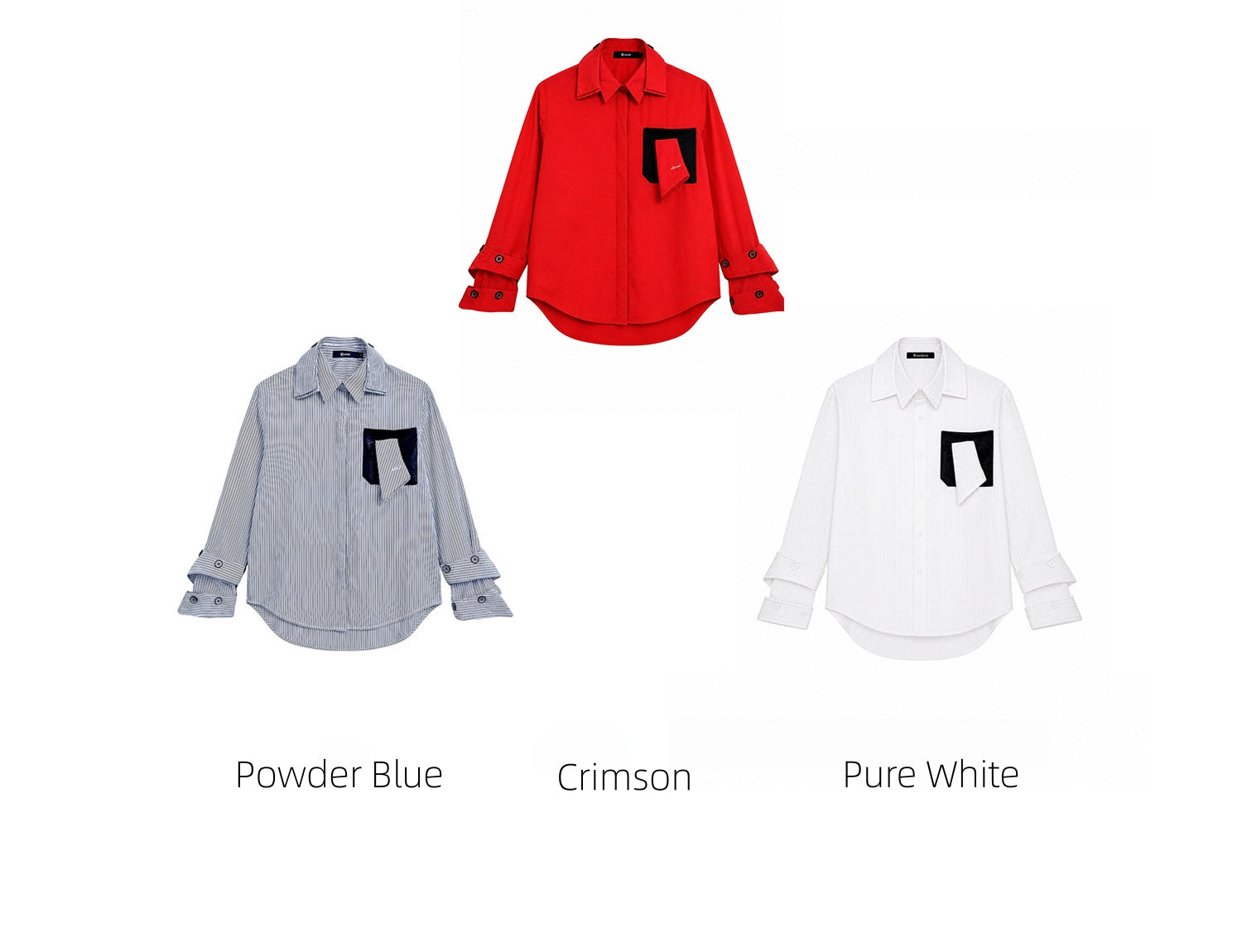 KIMUSSO Multi-Layer Collar Shirt — Signature Original Design