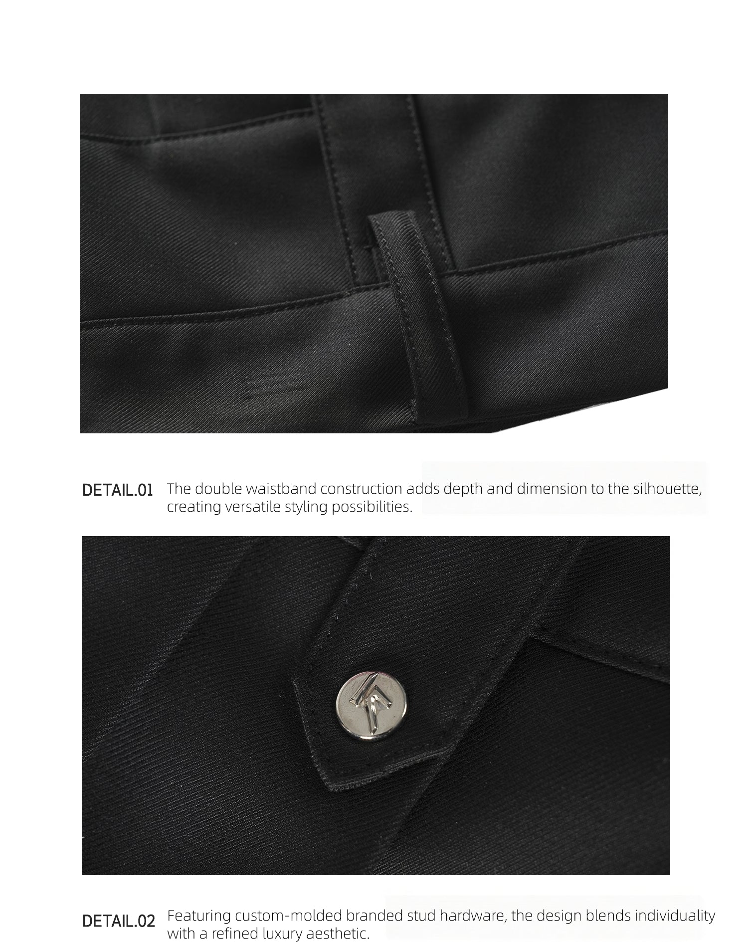 KIMUSSO Double Waistband High-Waisted Pleated Maxi Skirt — Original Designer Piece