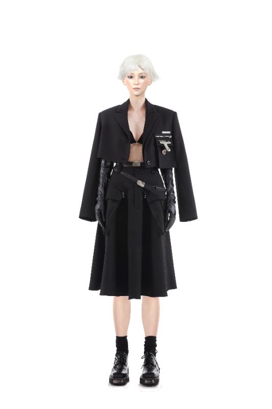 2025KIMUSSO International Fashion Week Multi neck short suit
