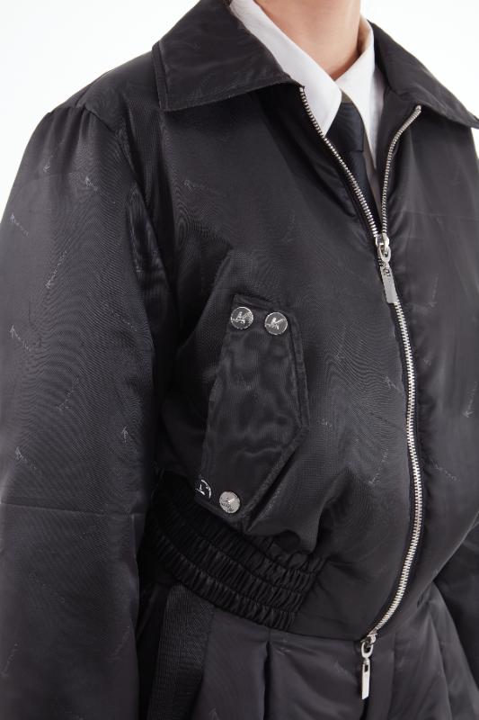 2025KIMUSSO International Fashion Week Silk cotton double zipper jacket