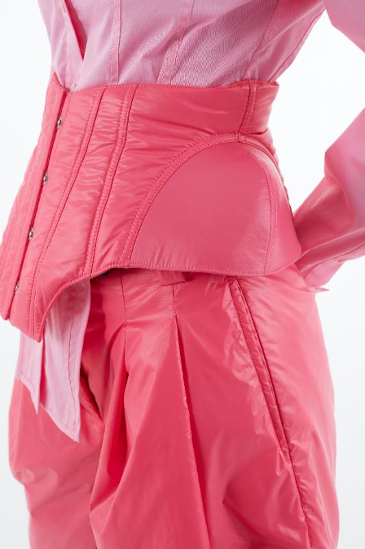 2025KIMUSSO International Fashion Week Silk cotton waist seal