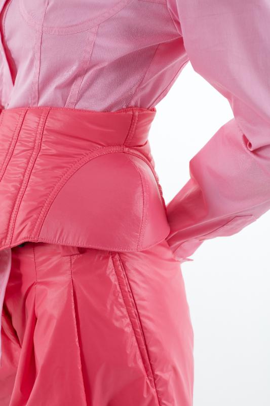 2025KIMUSSO International Fashion Week Silk cotton waist seal