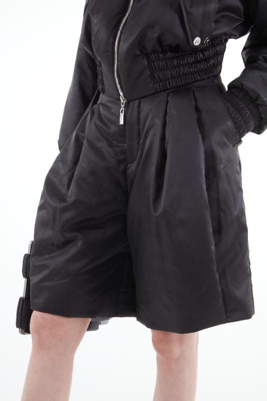 2025KIMUSSO International Fashion Week Silk wool Bermuda shorts