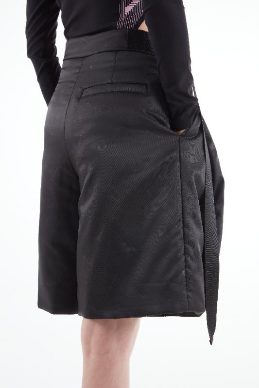 2025KIMUSSO International Fashion Week Silk wool Bermuda shorts