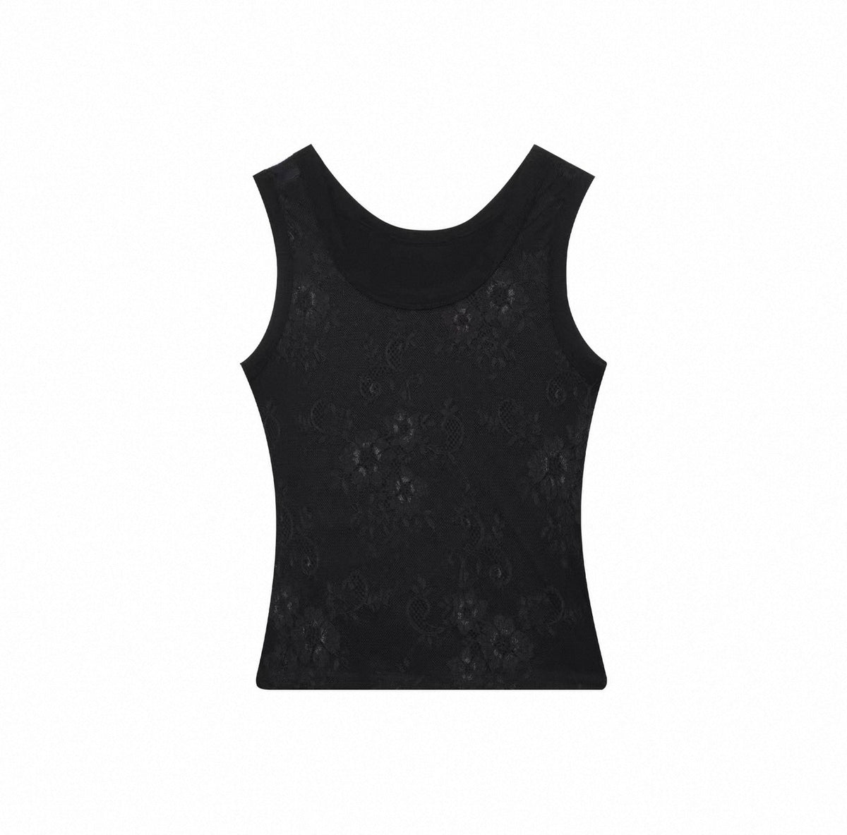 KIMUSSO Lace knitted double-sided vest
