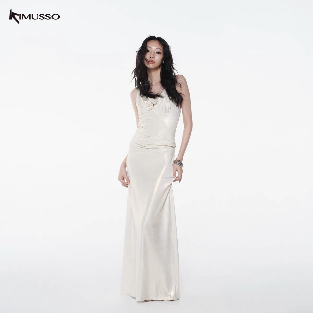 KIMUSSO Mermaid Rose Belly Skirt
