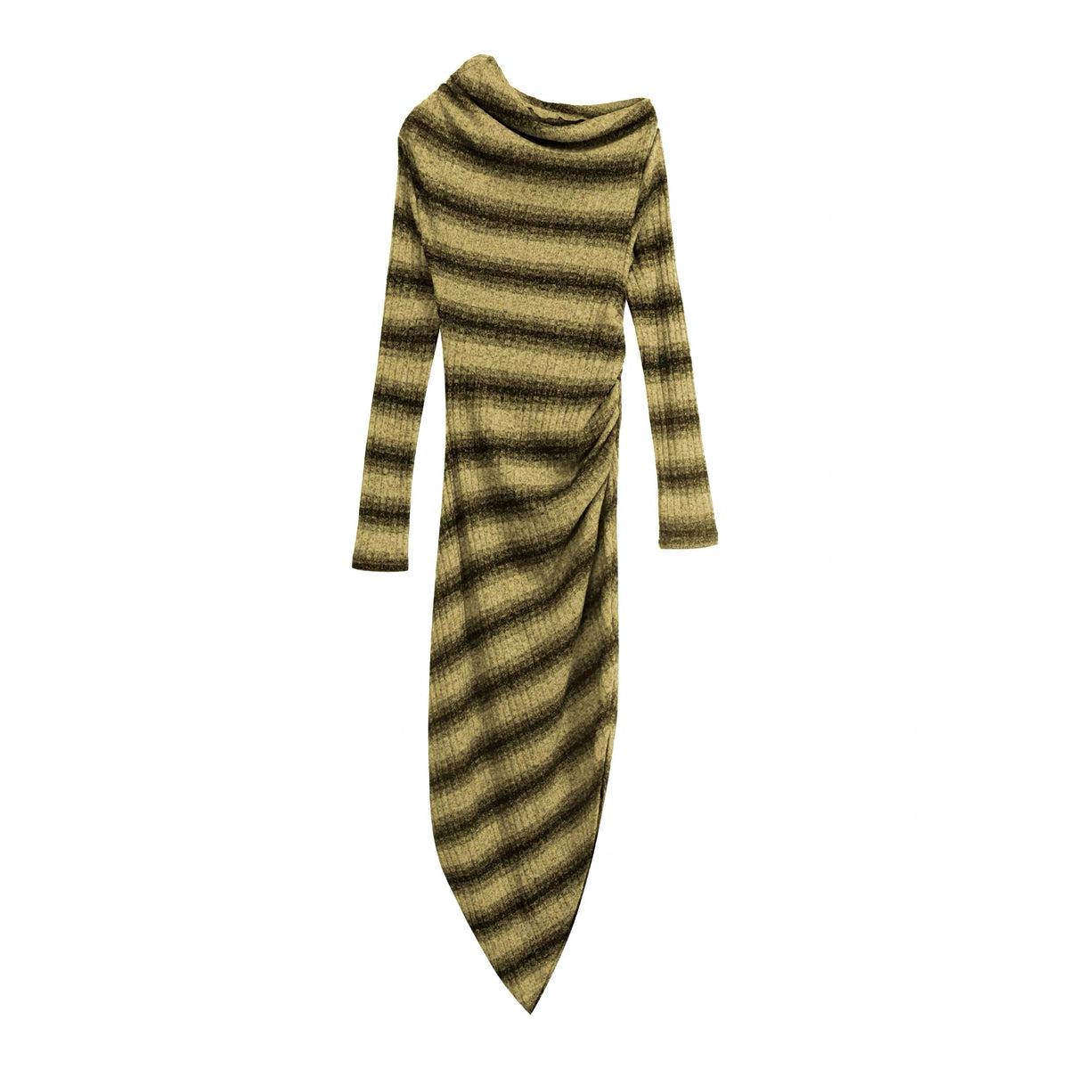 KIMUSSO Streaming striped striped knitted skirt