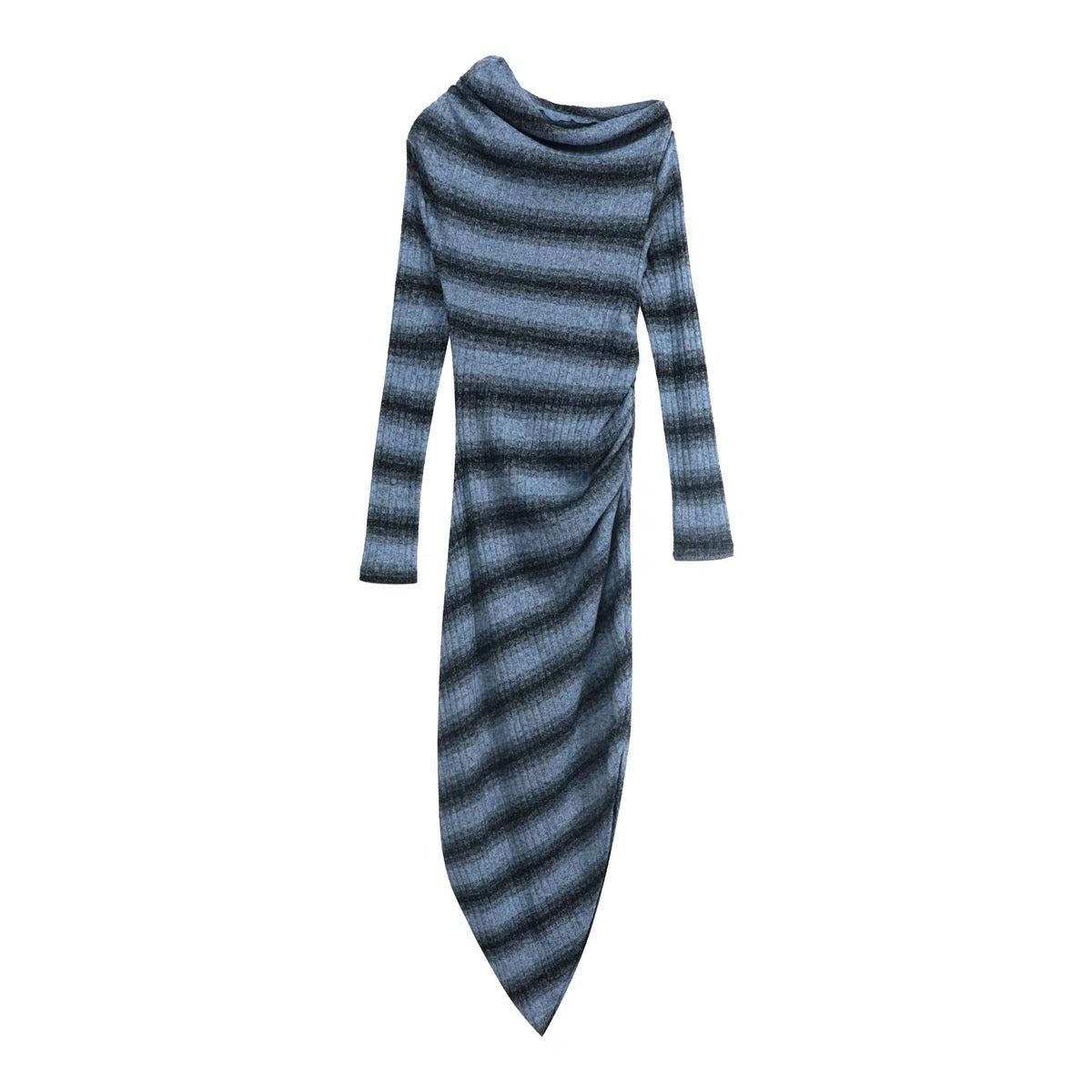 KIMUSSO Streaming striped striped knitted skirt