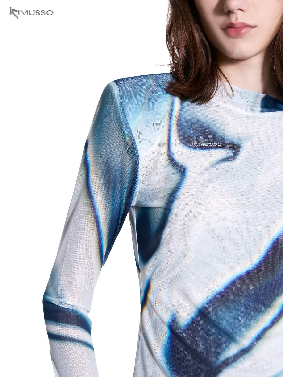 KIMUSSO speed long-sleeved mesh skin coat