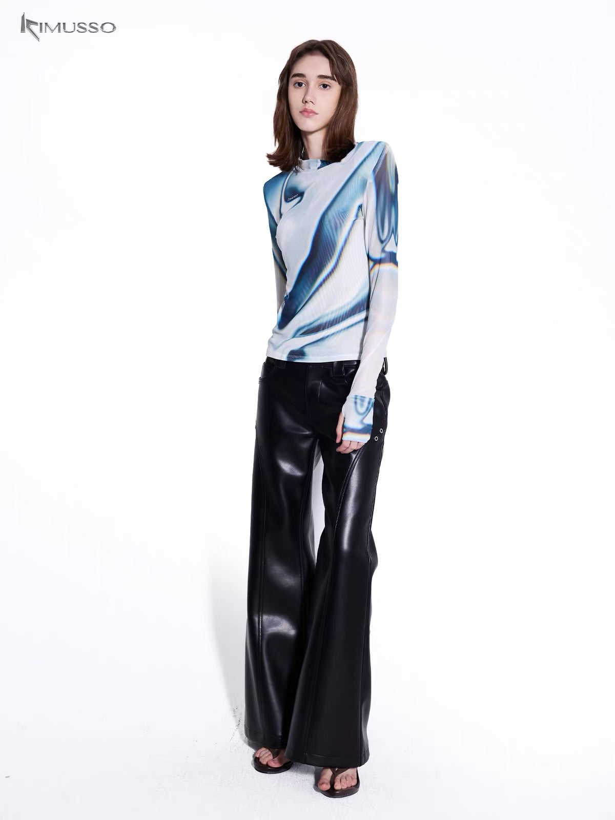 KIMUSSO speed long-sleeved mesh skin coat