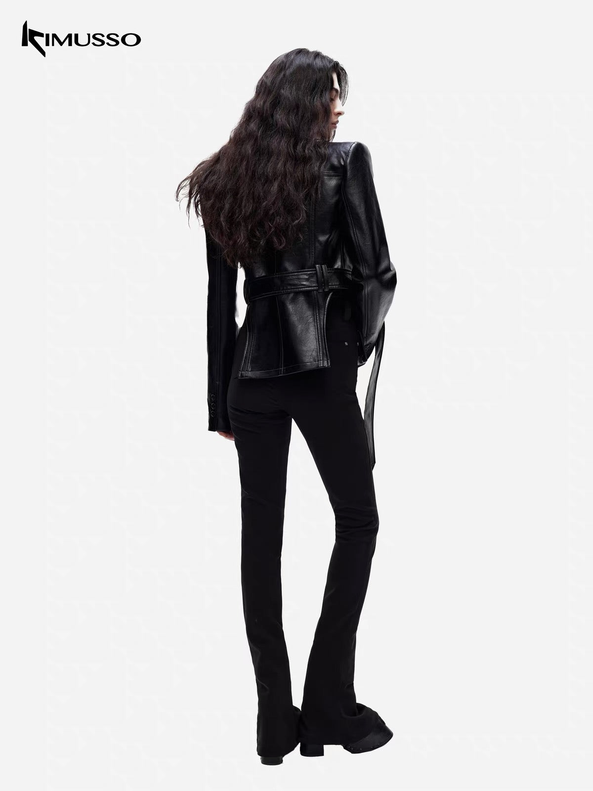 KIMUSSO detachable fake ass, buttocks, crotch, military style horseshoe pants