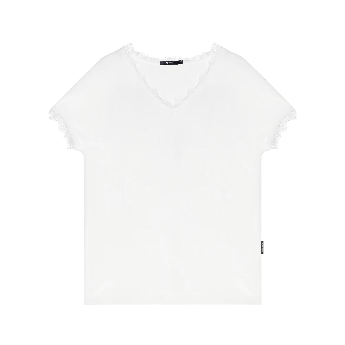 KIMUSSO "Phantom Cool Narrative" fake two cross-collar shirt women