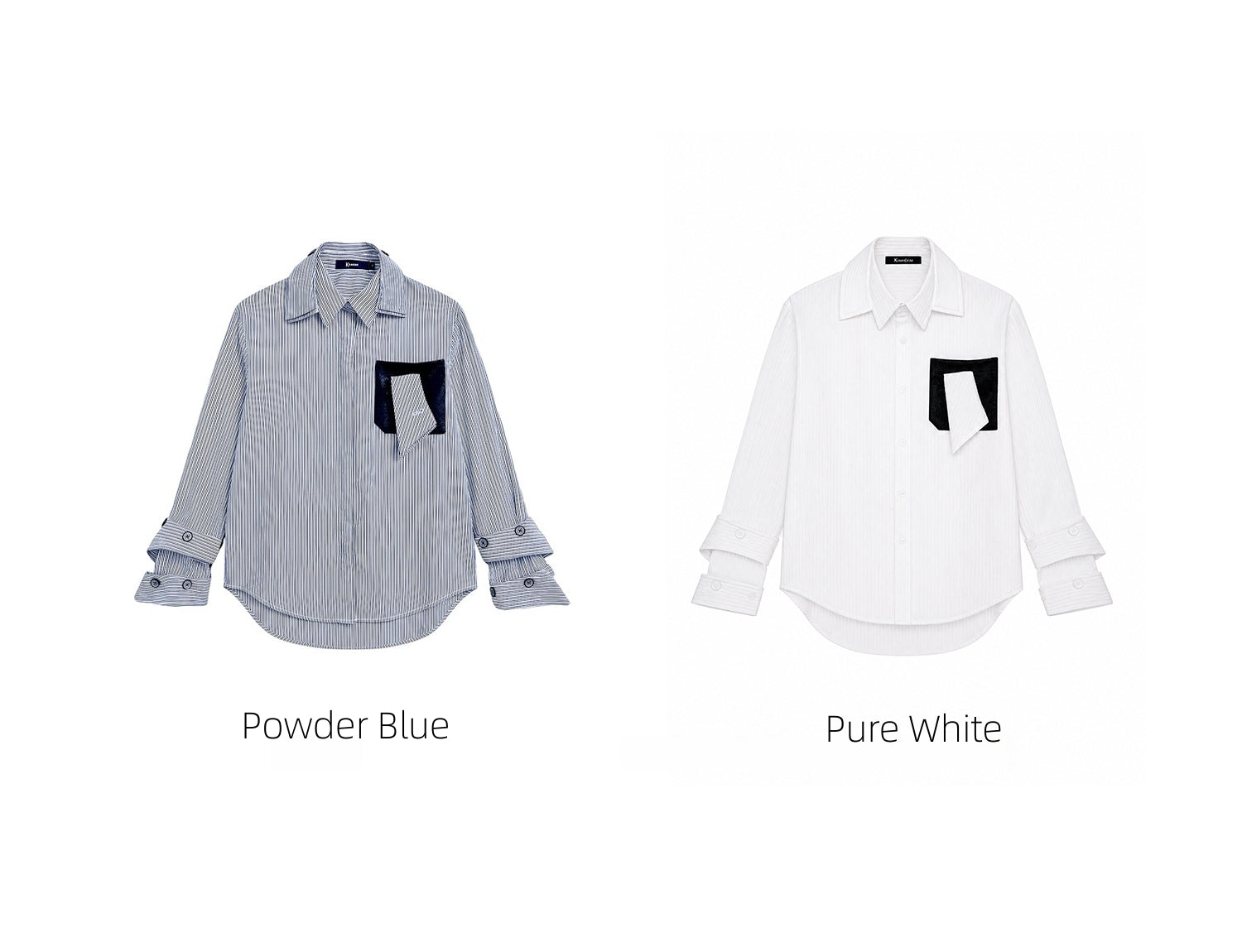 KIMUSSO Multi-Layer Collar Shirt — Signature Original Design