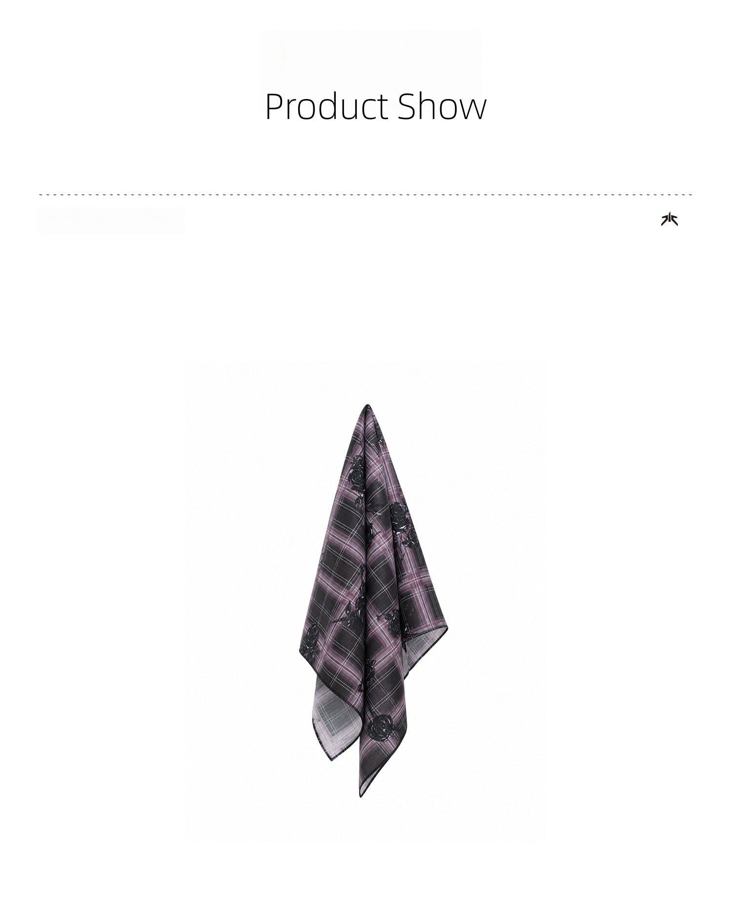 KIMUSSO “Thorn Shadow” Plaid Bandana — Signature Design