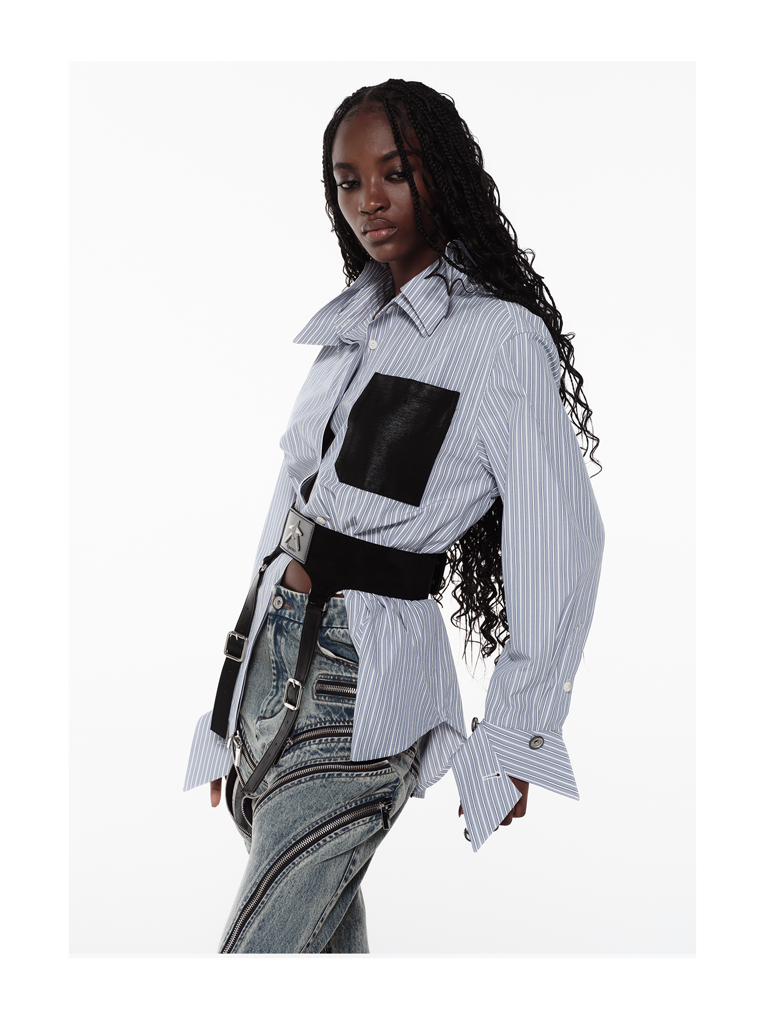 KIMUSSO Multi-Layer Collar Shirt — Signature Original Design