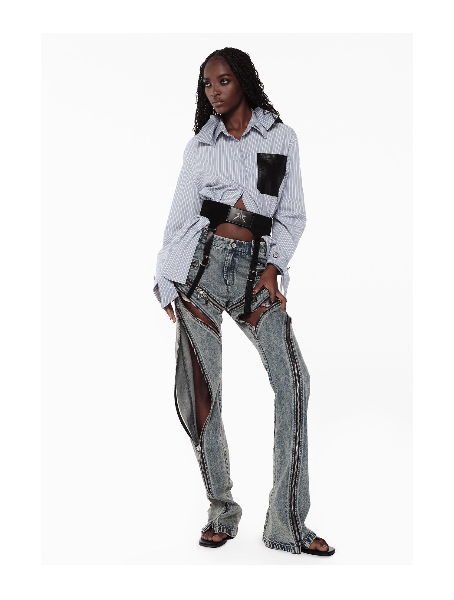 KIMUSSO Multi-Layer Collar Shirt — Signature Original Design