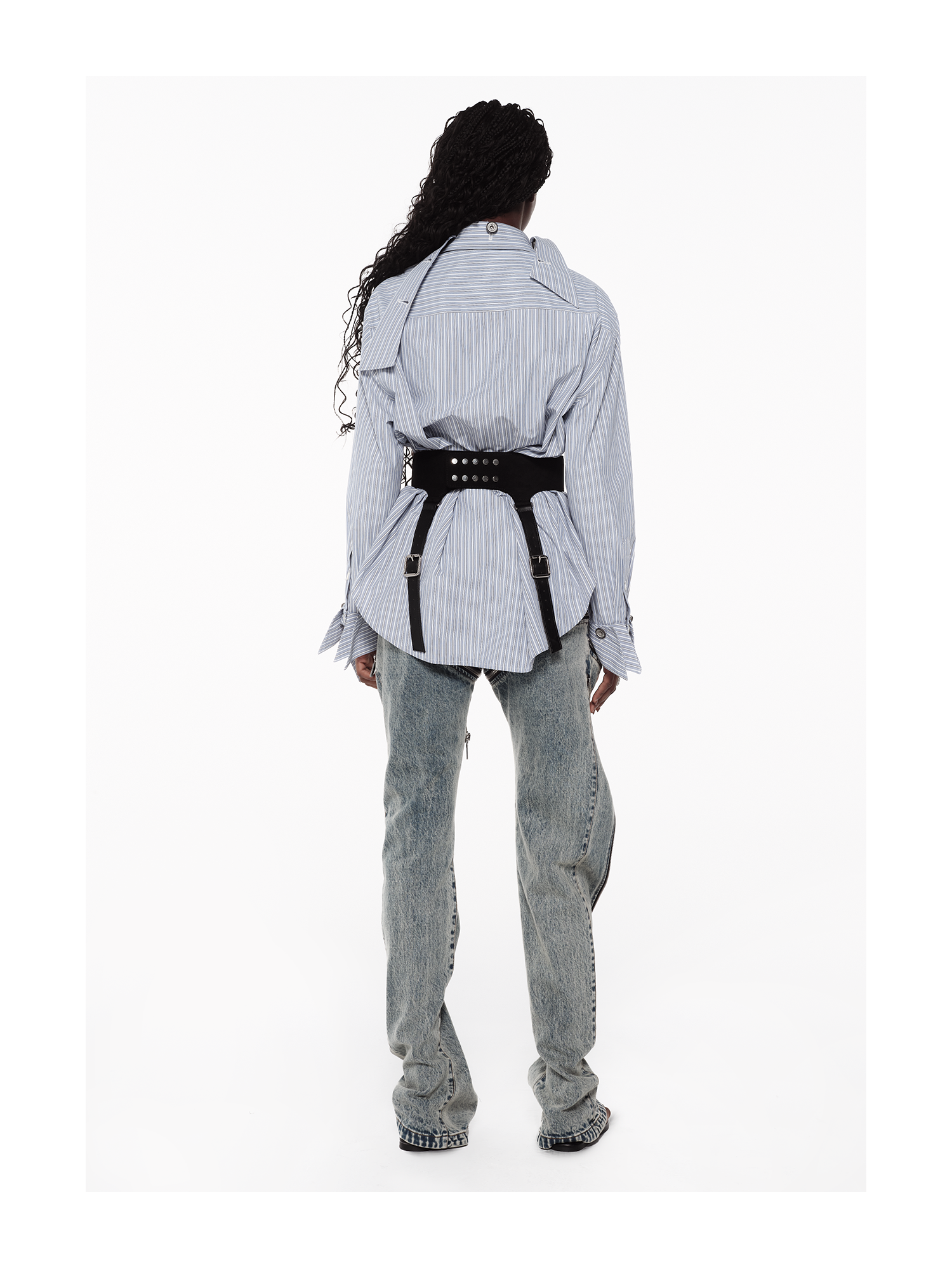 KIMUSSO Multi-Layer Collar Shirt — Signature Original Design