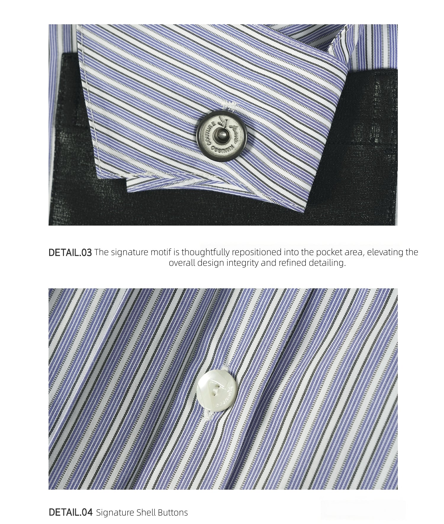 KIMUSSO Multi-Layer Collar Shirt — Signature Original Design