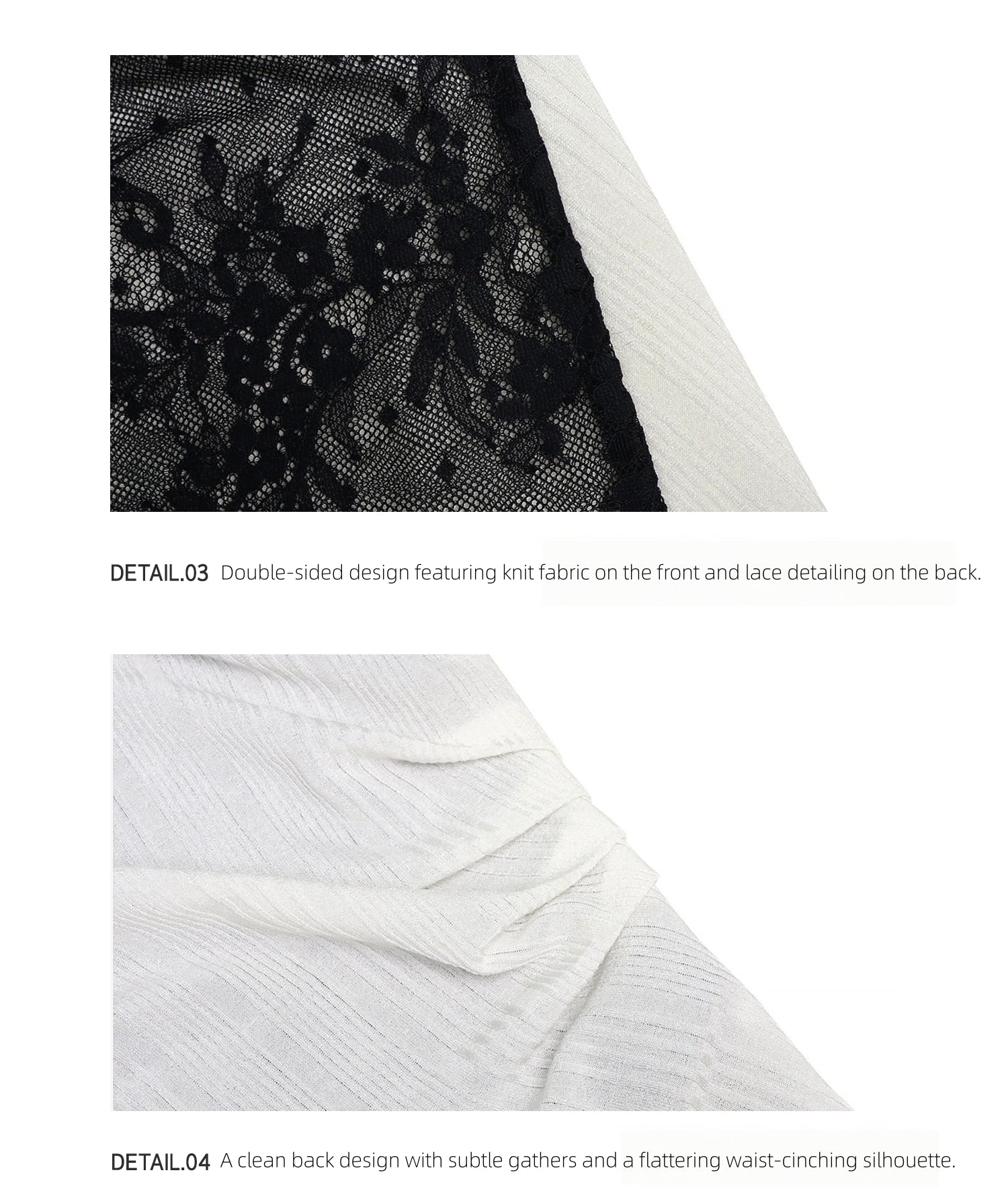 KIMUSSO Double-Sided Lace Knit Hollow-Out Sleeveless Top