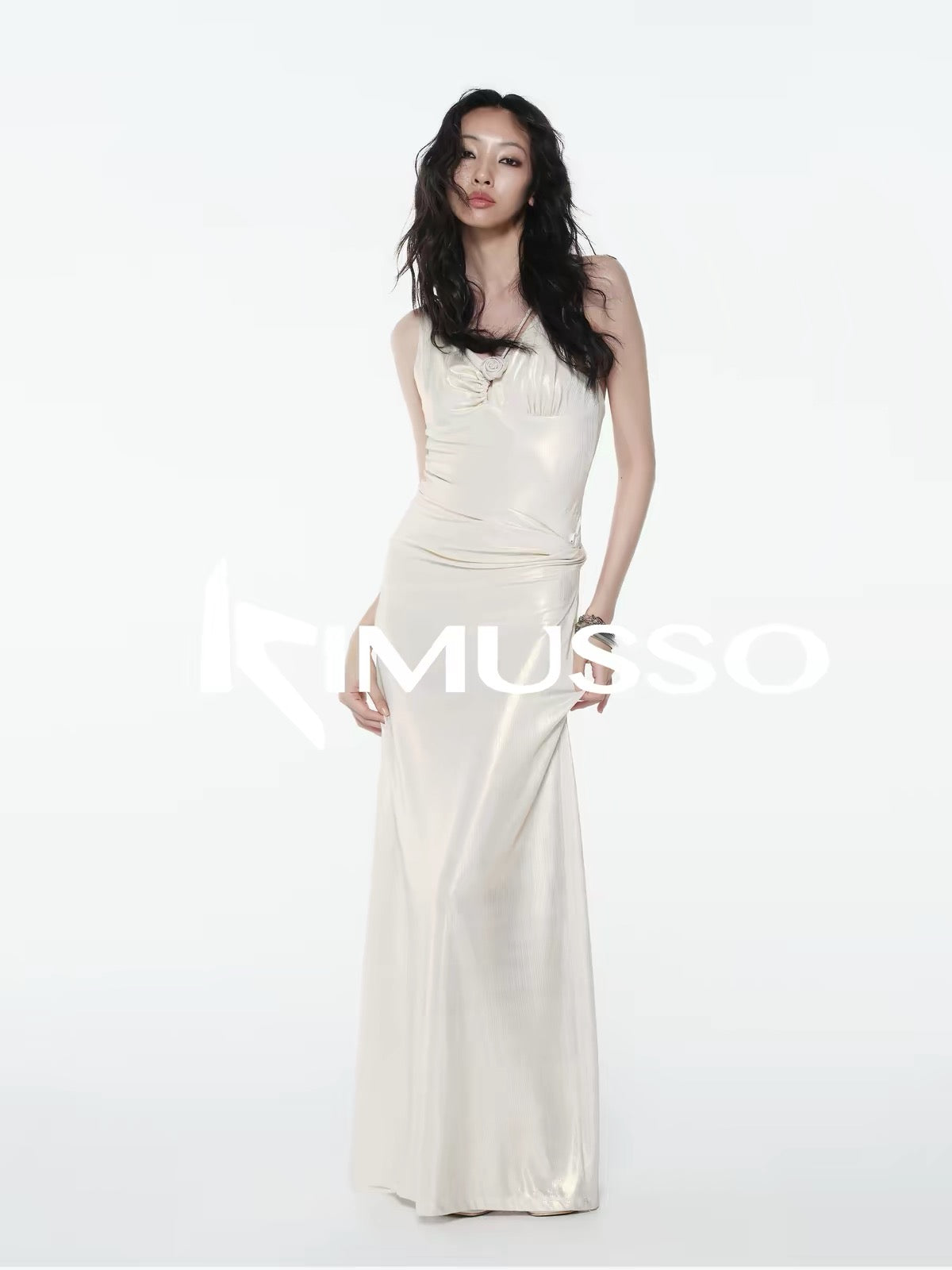 KIMUSSO Mermaid Rose Belly Skirt