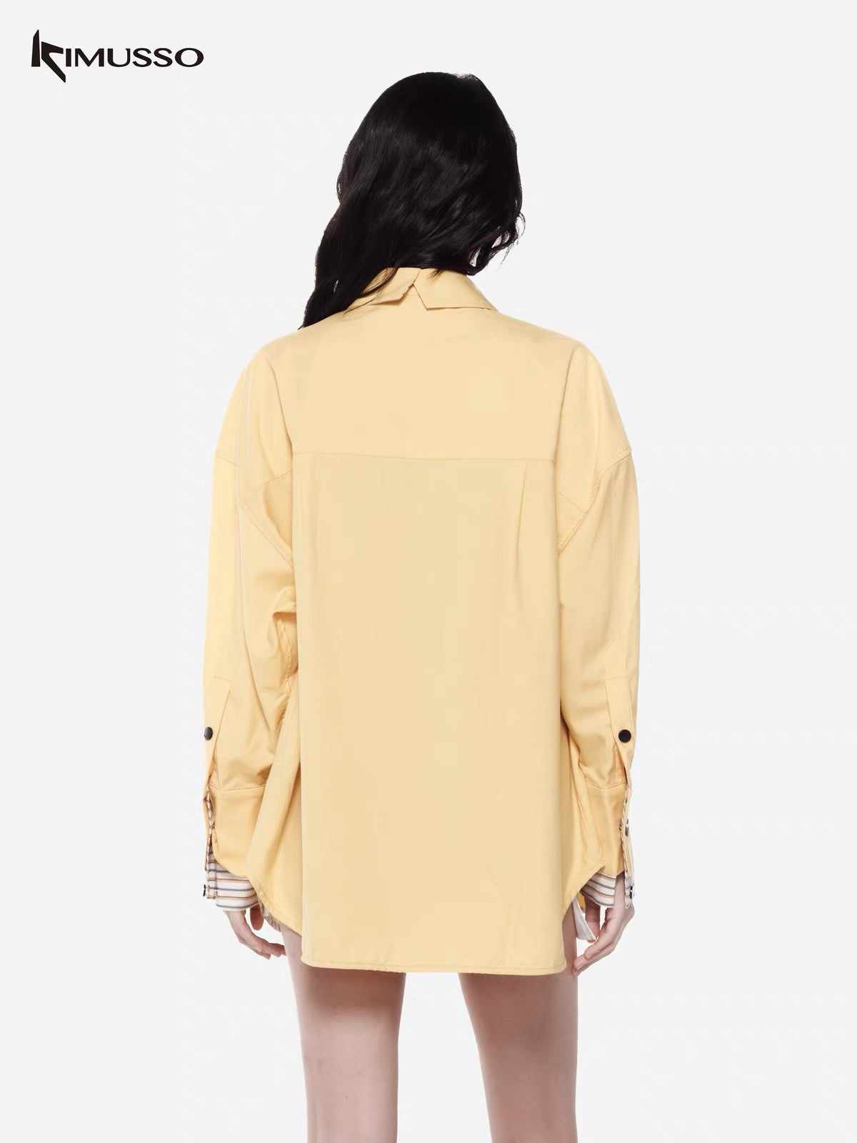 KIMUSSO Workwear stitching shirt