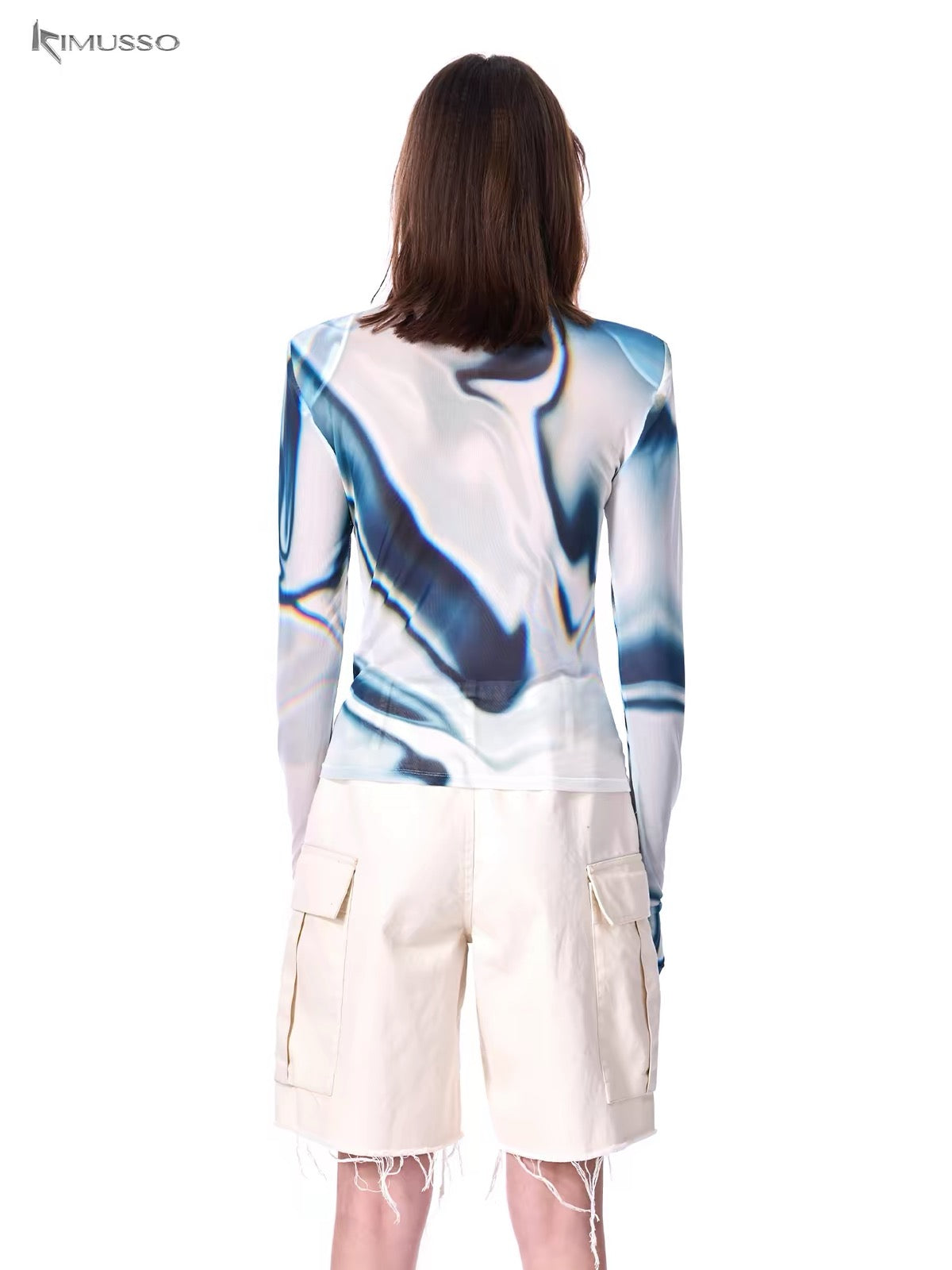 KIMUSSO speed long-sleeved mesh skin coat