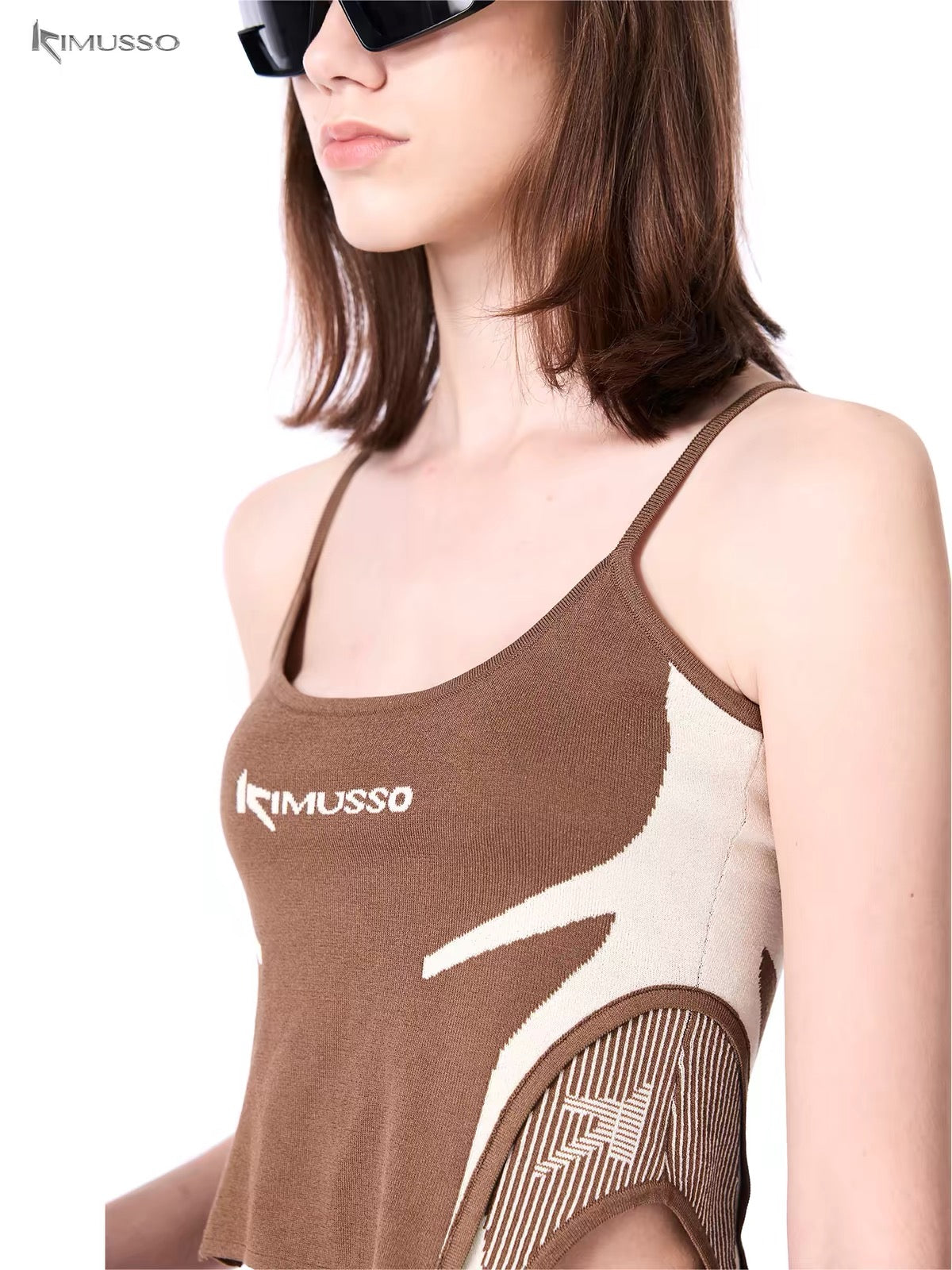 KIMUSSO sporty knitted halter
