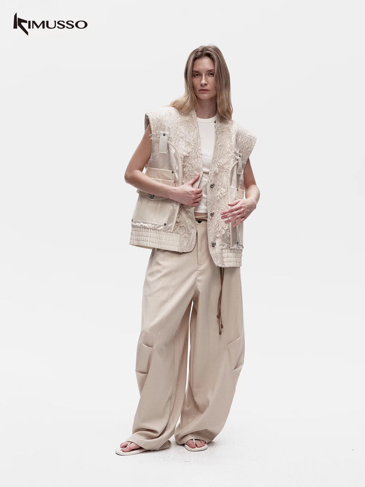 KIMUSSO "over the mountain" acetic acid splicing battle damage vest